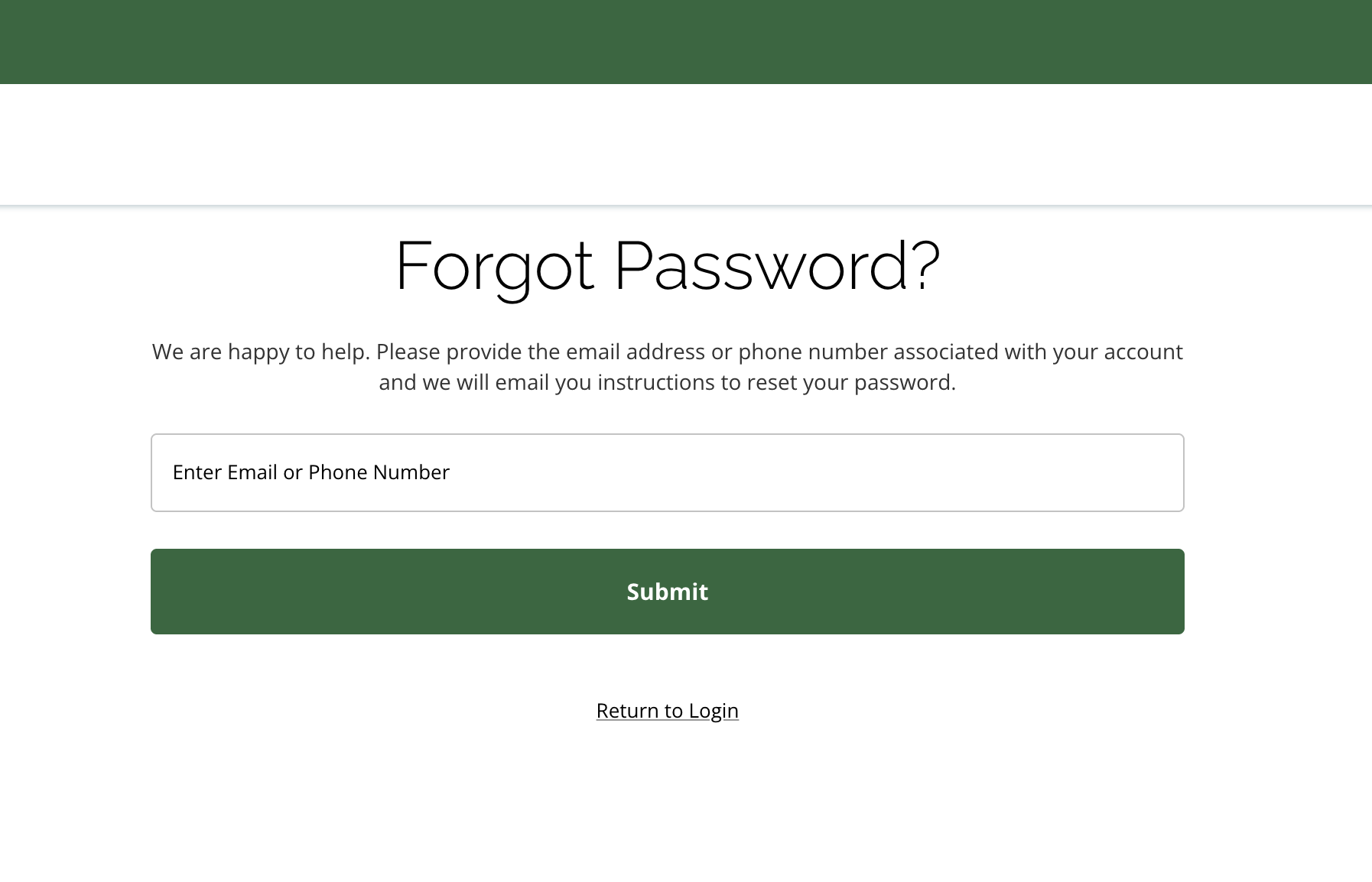 Forgot password
